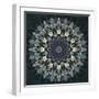 Fractal Mandala 12 blue-Delyth Angharad-Framed Giclee Print