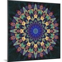 Fractal Mandala 12-Delyth Angharad-Mounted Giclee Print