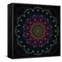 Fractal Mandala 14-Delyth Angharad-Framed Stretched Canvas