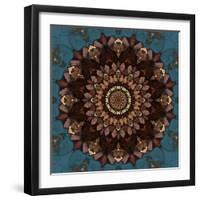 Fractal Mandala 9-Delyth Angharad-Framed Giclee Print