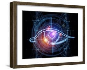 Fractal Vision Background-agsandrew-Framed Art Print