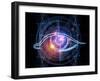 Fractal Vision Background-agsandrew-Framed Art Print