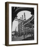 Fraction Plant Industry of Oil Refinery-Carl Mydans-Framed Photographic Print