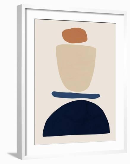 Fraction Stack I-Victoria Barnes-Framed Art Print