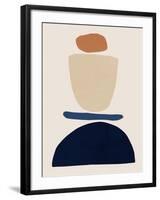 Fraction Stack I-Victoria Barnes-Framed Art Print