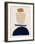 Fraction Stack I-Victoria Barnes-Framed Art Print