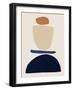 Fraction Stack I-Victoria Barnes-Framed Art Print