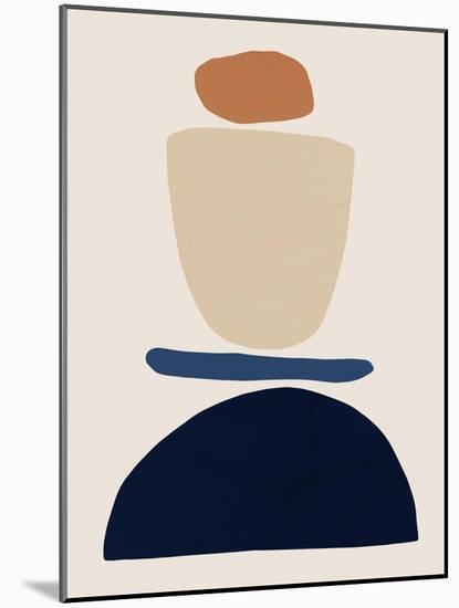 Fraction Stack I-Victoria Barnes-Mounted Art Print