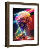 Fractured Tree-null-Framed Art Print