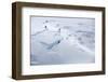 Fractures in surface of retreating glacier, Antarctica-Ashley Cooper-Framed Photographic Print