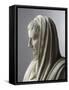 Fragment d'une statue: portrait d'Auguste en pontife-null-Framed Stretched Canvas