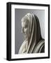 Fragment d'une statue: portrait d'Auguste en pontife-null-Framed Giclee Print