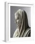 Fragment d'une statue: portrait d'Auguste en pontife-null-Framed Giclee Print