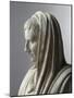 Fragment d'une statue: portrait d'Auguste en pontife-null-Mounted Giclee Print