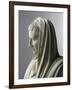 Fragment d'une statue: portrait d'Auguste en pontife-null-Framed Giclee Print