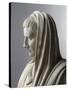 Fragment d'une statue: portrait d'Auguste en pontife-null-Stretched Canvas