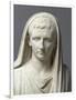 Fragment d'une statue: portrait d'Auguste en pontife-null-Framed Giclee Print