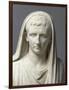 Fragment d'une statue: portrait d'Auguste en pontife-null-Framed Giclee Print