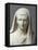 Fragment d'une statue: portrait d'Auguste en pontife-null-Framed Stretched Canvas