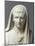 Fragment d'une statue: portrait d'Auguste en pontife-null-Mounted Giclee Print