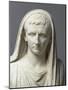 Fragment d'une statue: portrait d'Auguste en pontife-null-Mounted Giclee Print