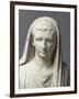 Fragment d'une statue: portrait d'Auguste en pontife-null-Framed Giclee Print