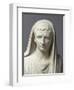 Fragment d'une statue: portrait d'Auguste en pontife-null-Framed Premium Giclee Print