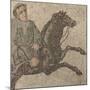 Fragment de mosaïque : cavalier galopant-null-Mounted Giclee Print