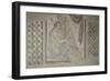 Fragment de mosaïque : harpiste-null-Framed Premium Giclee Print