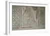 Fragment de mosaïque : harpiste-null-Framed Giclee Print