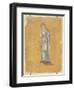 Fragment de peinture murale : Calliope, muse de la poésie épique-null-Framed Giclee Print