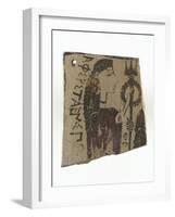 Fragment de plaquette en argile : Amphitrite et Poséidon-null-Framed Giclee Print