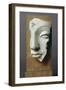 Fragment de tête de Buddha-null-Framed Giclee Print