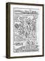 Fragment Facsimile of Page 28 of the Bible of the Poor, 1849-Cottard-Framed Giclee Print