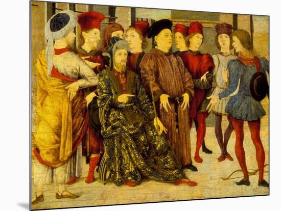 Fragment from a Cassone Panel 'Shooting at Father's Corpse', c.1462-Marco Zoppo-Mounted Giclee Print