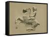Fragment from the Parthenon Frieze-Spanish School-Framed Stretched Canvas