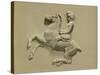 Fragment from the Parthenon Frieze-Spanish School-Stretched Canvas