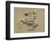 Fragment from the Parthenon Frieze-Spanish School-Framed Giclee Print