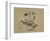 Fragment from the Parthenon Frieze-Spanish School-Framed Giclee Print