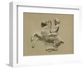 Fragment from the Parthenon Frieze-Spanish School-Framed Giclee Print