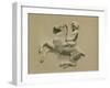 Fragment from the Parthenon Frieze-Spanish School-Framed Giclee Print