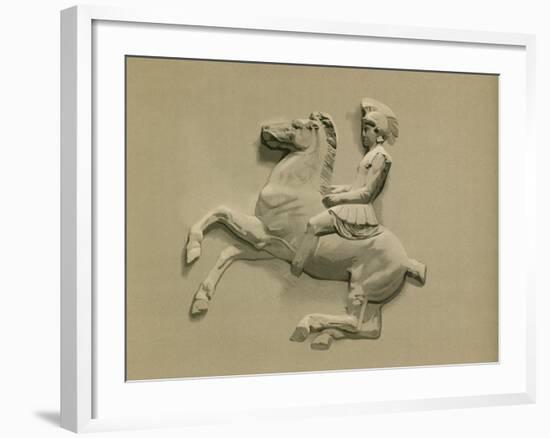 Fragment from the Parthenon Frieze-Spanish School-Framed Giclee Print