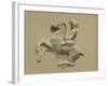 Fragment from the Parthenon Frieze-Spanish School-Framed Giclee Print