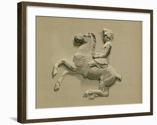 Fragment from the Parthenon Frieze-Spanish School-Framed Giclee Print