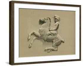 Fragment from the Parthenon Frieze-Spanish School-Framed Giclee Print