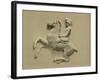 Fragment from the Parthenon Frieze-Spanish School-Framed Giclee Print