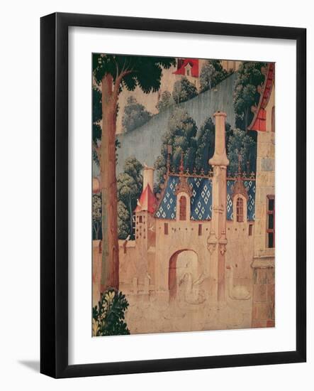 Fragment of a Medieval Tapestry-null-Framed Giclee Print