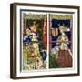 Fragment of a Stained Glass Window in Le Mans Cathedral, Mans, France, 1849-Franz Kellerhoven-Framed Giclee Print