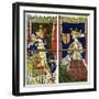 Fragment of a Stained Glass Window in Le Mans Cathedral, Mans, France, 1849-Franz Kellerhoven-Framed Giclee Print