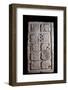 Fragment of a Staircase Presenting Glyphs Reliefs-null-Framed Photographic Print